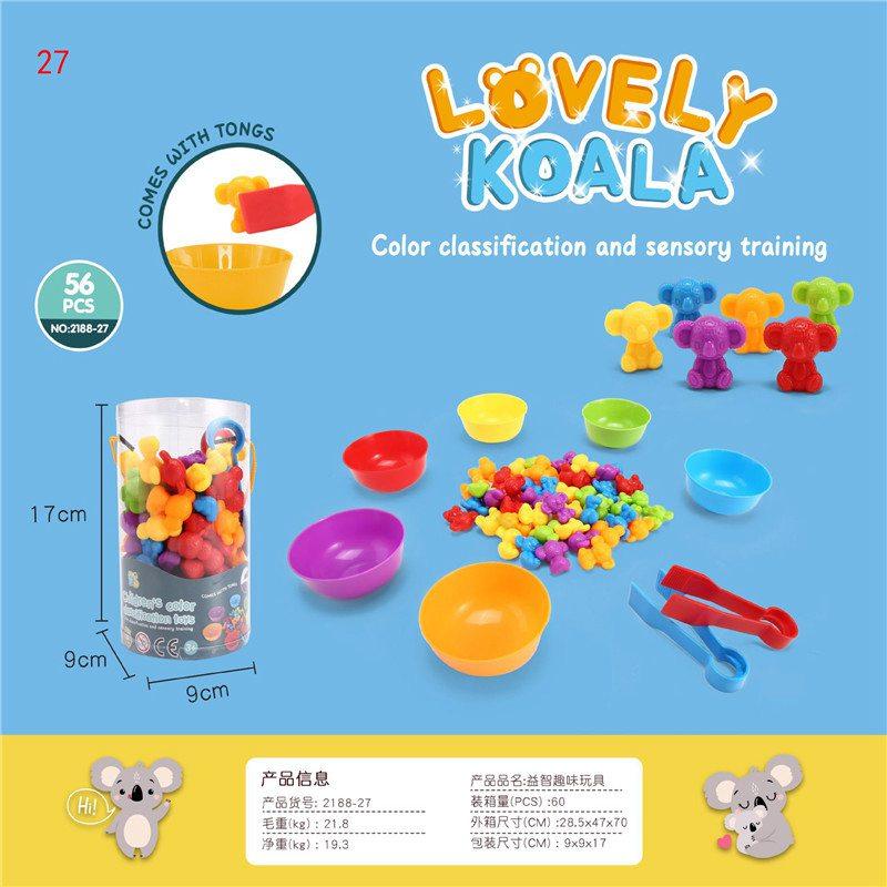 Puzzle Toy Gift Matching Game Kid Rainbow Education Color Sort Animal Cognition