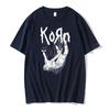 Korn Rock Band Street Retro Style Mens Cotton Printed TShirt Summer Short Sleeve Women And Men Tshirts Unisex