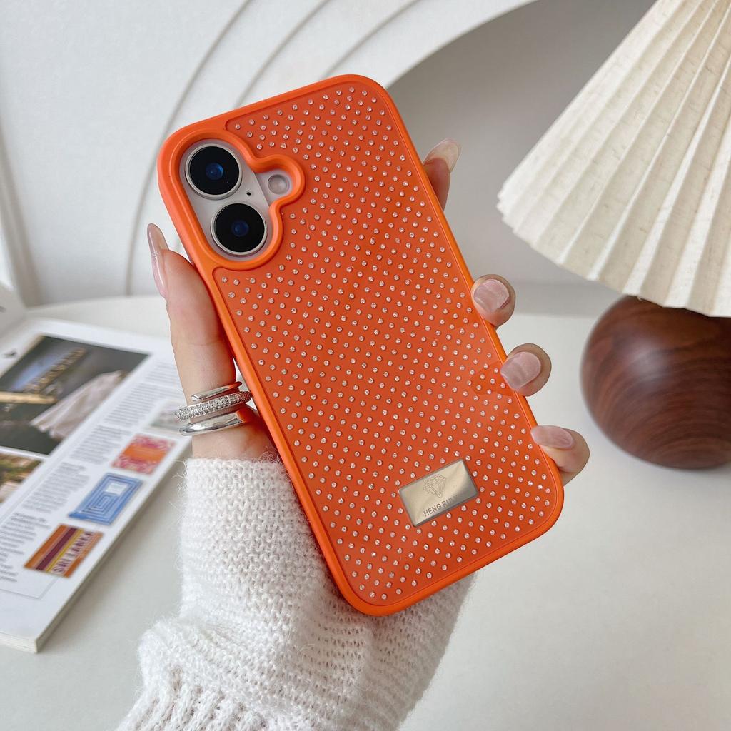 Applicable To Apple 16-star Sparkling Phone Case, IPhone15 Full Diamond 13 Protective Case, 14 Fresh Polka Dot Diamond Case