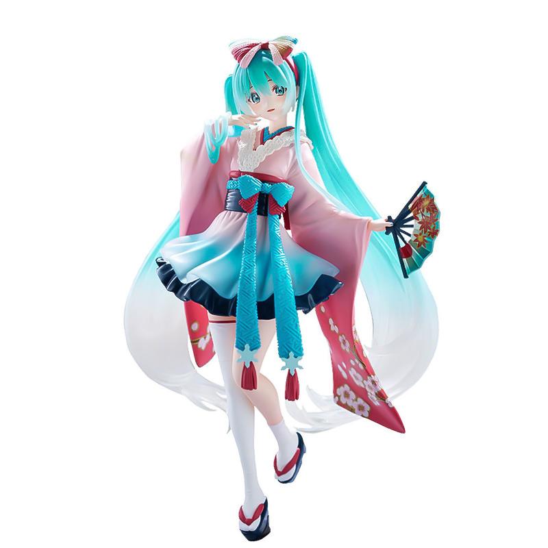 Anime Figurine Hatsune Miku Standing Posture and Sitting Posture Series Cute Action Model Pvc Toy Desktop Collection Gift