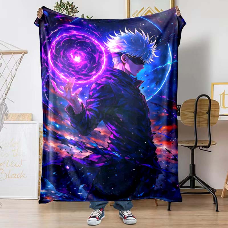 The Jujutsu Kaisen Patterned Blanket Is Perfect for Bedding or Any Other Occasion, Making It A Perfect Gift Choice.