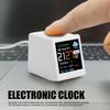 Smart Electronic Clock, Multifunctional Digital Display Weather Station with LCD Screen Temperature Calendar WiFi Auto Brightness 24-Hour Display