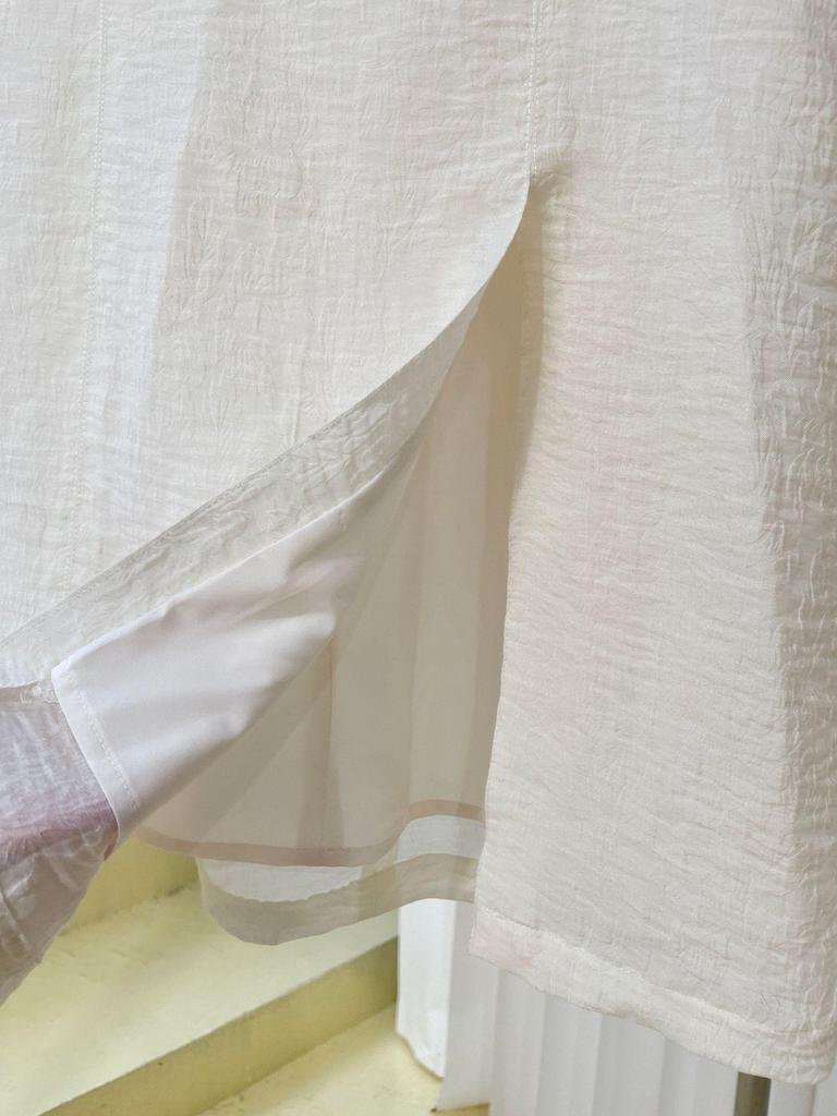 2023 Sommer Damen Modernes Chinesisches Cheongsam-Anzug in Weiß