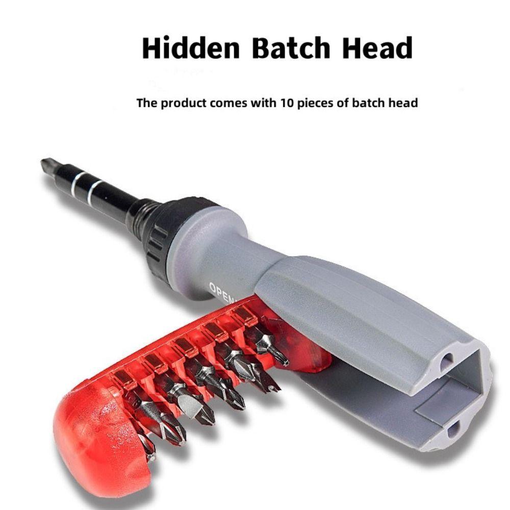 Hand Tool Cross Slotted Screwdriver Rapid Ratchet Screwdriver Adjustable Angle Ratchet Screwdriver
