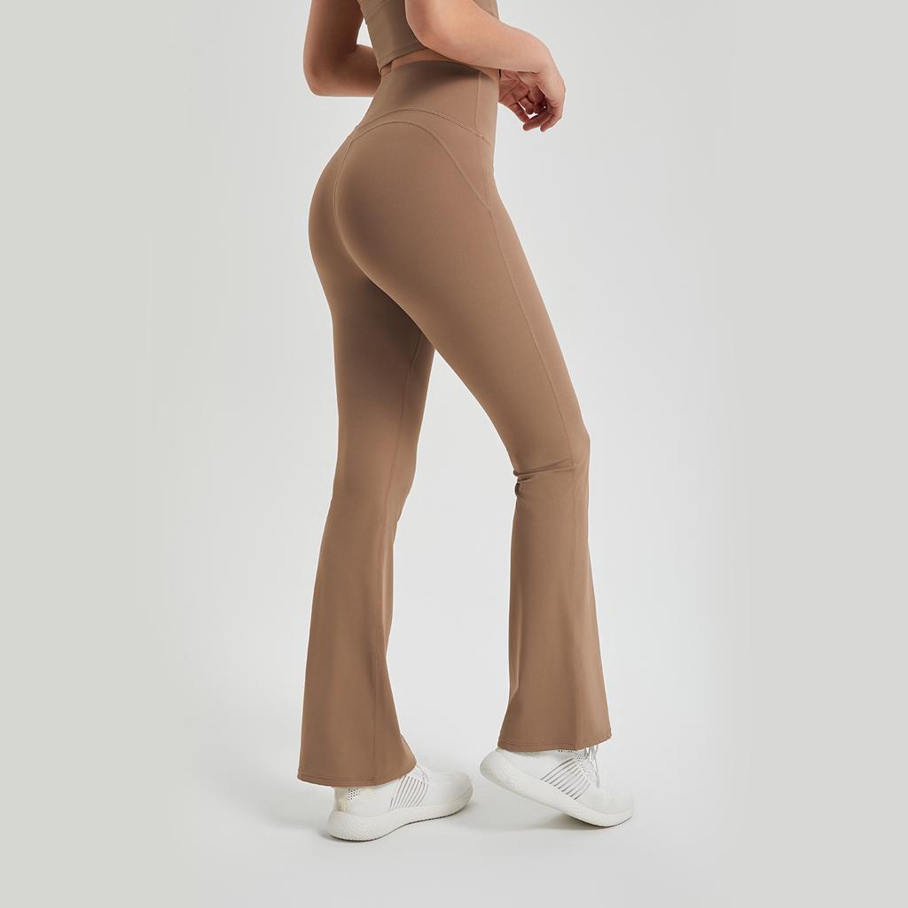 High-waisted Peach Hip-lifting Yoga Pants Anti-curling Outer Wear Running Sports Pants Fitness Micro-lapped Pants