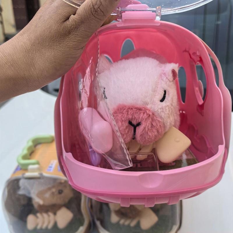 1 Set Animal Capybara Plush Figure Kit Electric Capybara Walking Doll Toy With Sound Children'S Electric Plush Dolls Toy