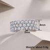 Huitan Delicate Women Ring Inlaid Shiny Round Cubic Zirconia for Party Daily Female Accessories Fashion Wedding Chic Jewelry