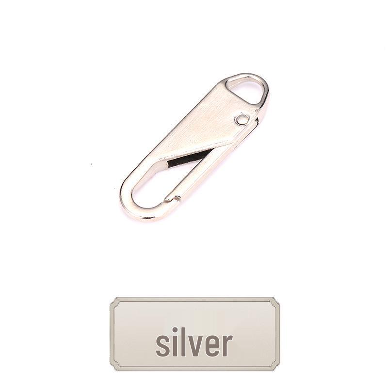 Tool-Free Removable Alloy Zipper Pull Tab for Bags, Backpacks, Jackets, and Clothes