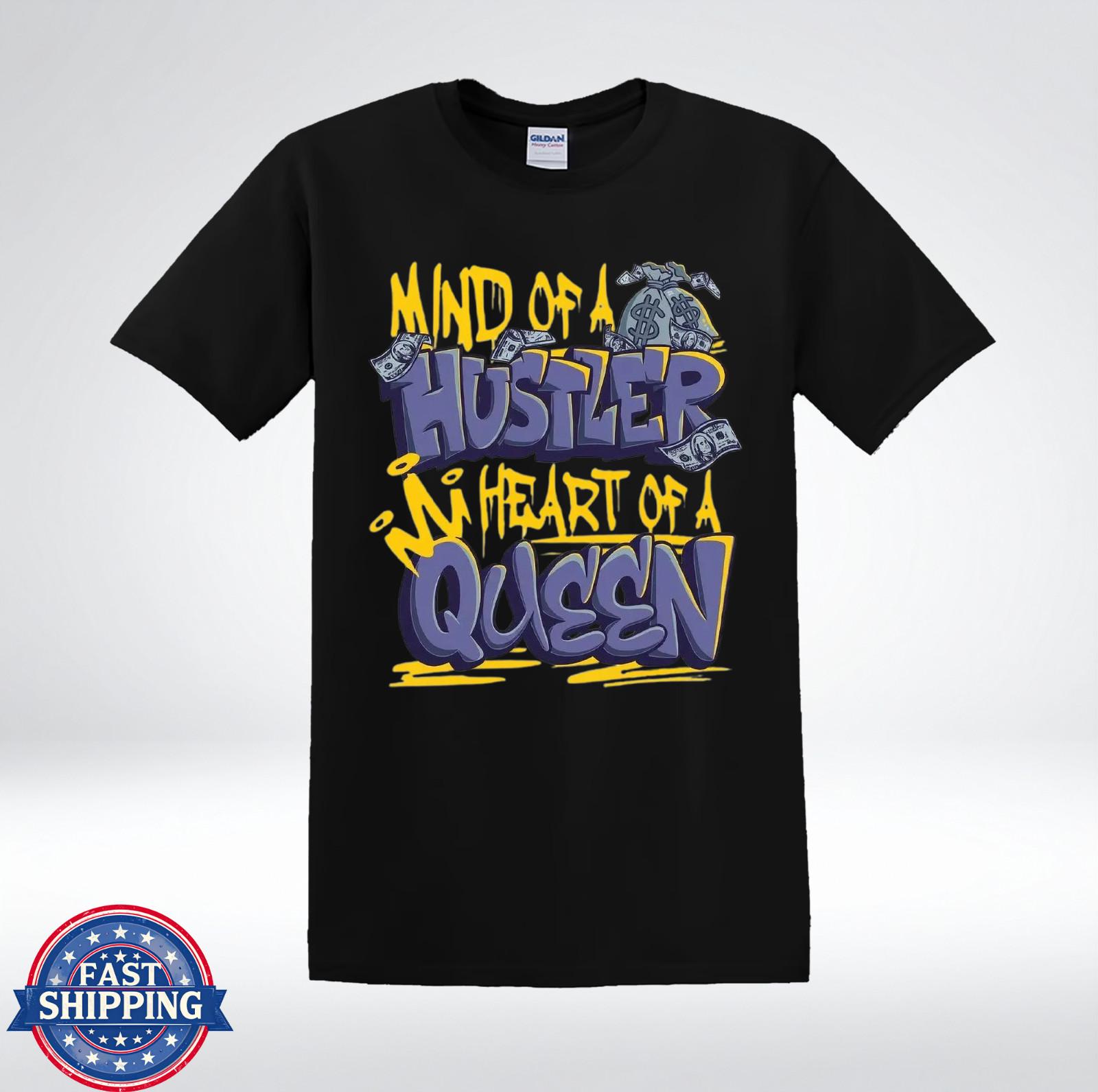 Hustler Queen Shirt Money Mindset Motivation Graphic Tee T-Shirt L