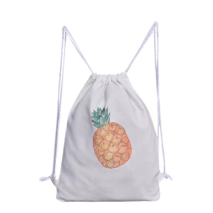 pineapple drawstring backpack