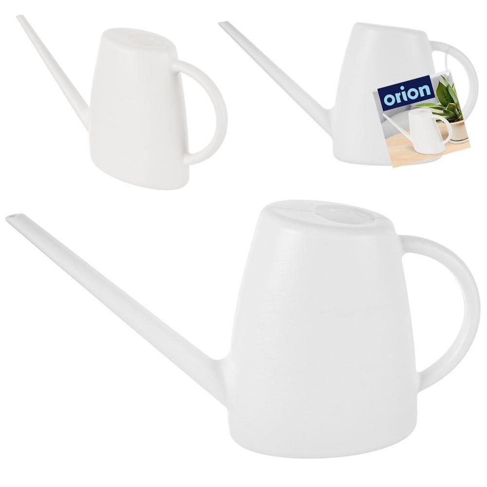 Plastic watering can, white, 1.6 l