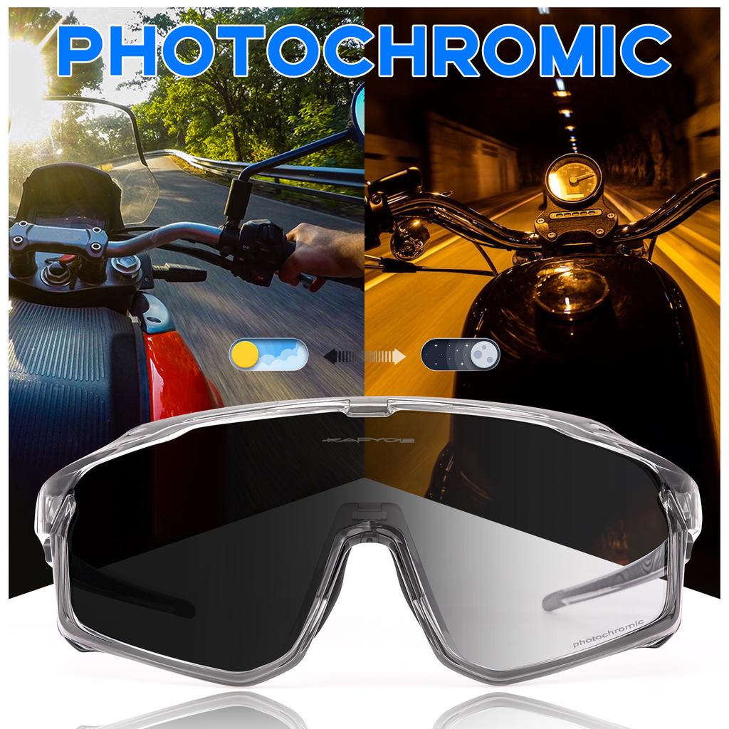 Pochromic Cycling Sunglasses Cycling Glasses UV400 Bicycle Goggles MTB Sports Eyewear Sunglasses Outdoor Bike Glasses