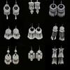 Ethnic style earrings Alloy silver-plated Miao ethnic minority Dong Yi earrings Earrings