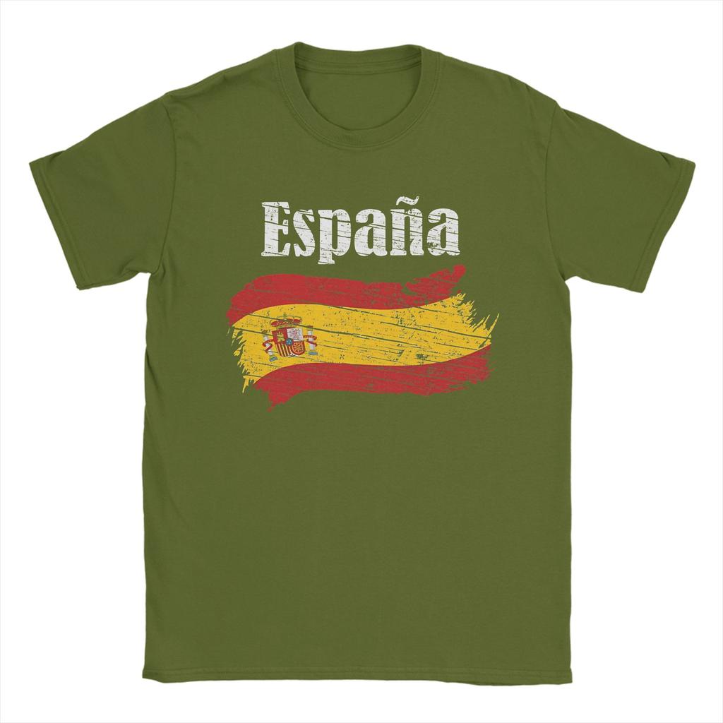 Spanien Wappen Spanisches Emblem Espania T-Shirt Sommer 100% Baumwolle T-Shirts Für Mann Trendiges Lockeres T-Shirt Kurzarm Oberteile