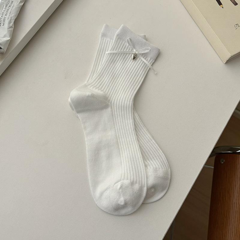 Bell accessories socks women's spring and summer cotton socks with German training shoes summer bow stacking socks tide