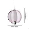 Campanella a Vento Giapponese Decorativa in Vetro, Alta 6,5 cm, Accessorio Multifunzionale, Apertura Diametro 4 cm per