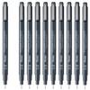 Pentel 10 Water-Based Pen, Fineliner, 0.8mm, Black, Pens, S20P-8AD(10)