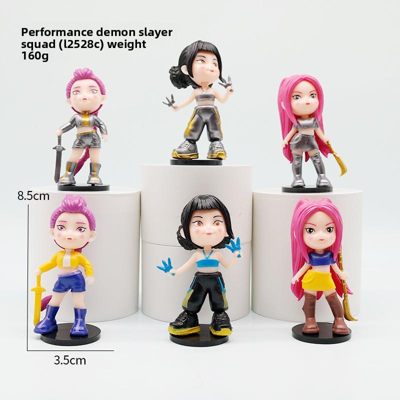 K-Pop New Demon Hunter Girl Group Men's Group Figure Model Blind Box Tide Play Doll Ornament