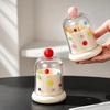 Polka Dot Toothpick Holder Food Grade PP Plastic Desktop Organizer  For Home and Office Desktop