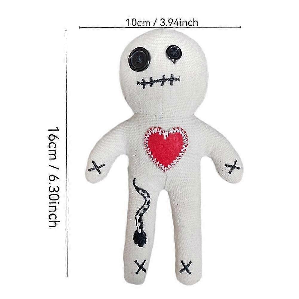 Voodoo-Puppe Kreatives Cartoon-Stofftier Halloween Voodoo-Puppe Niedliche Stoffpuppe Geschenke für Kinder Erwachsenezz55