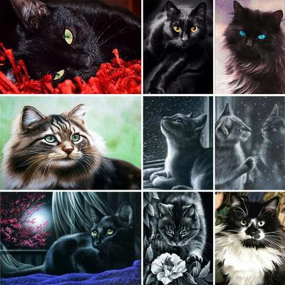 5D Diamant Malerei Tier Katze Strass Diamant Stickerei Kunst Bild Quadrat/Runde DIY Mosaik Stickerei Home Dekoration Geschenk