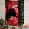 HHellsing Horror Anime Colorful Tapestry Wall Hanging Hanging Tarot Hippie Wall Rugs Dorm Wall Art Decor