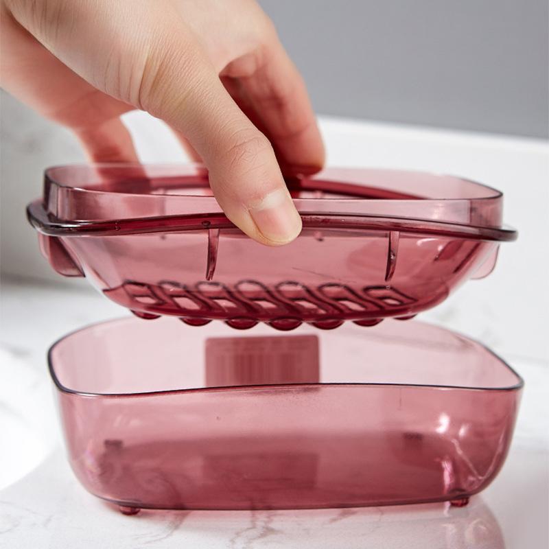 Portable Soap Box for Outdoor Use Fashionable and Creative Outdoor Soap Box Sealed Drainage Bathroom Soap Box with Lid