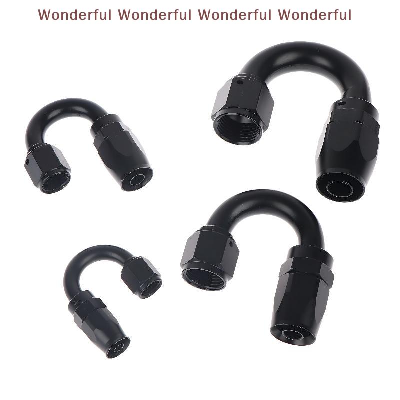 180 Degree AN4 AN6 AN8 AN10 Hose End Fitting Swivel Adapter High Strength Oil Cooler Connector for Workshop