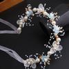 Kids Floral Headpiece Handmade Dried Flower Crown Non-irritating Hair Wreath for Wedding Pageant Outdoor Picnic Gift