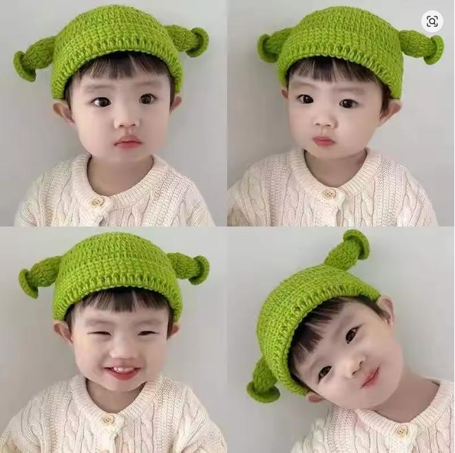 

Cute Goofy Shrek Themed Knit Hat - Ultra-Soft, Warm & Playful Winter Headwear