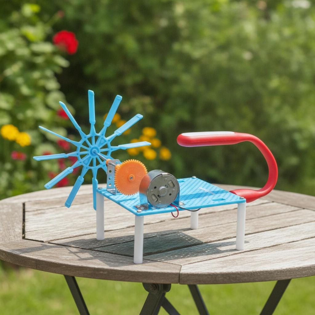 DIY Mini Hydroelectric Generator Kit Classroom Waterwheel Electric