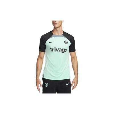 Chelsea FC Strike Third Color Block Letter Print Crew Neck Short Sleeve Football Shirt Men Tops Mint-Foam DZ0782-354