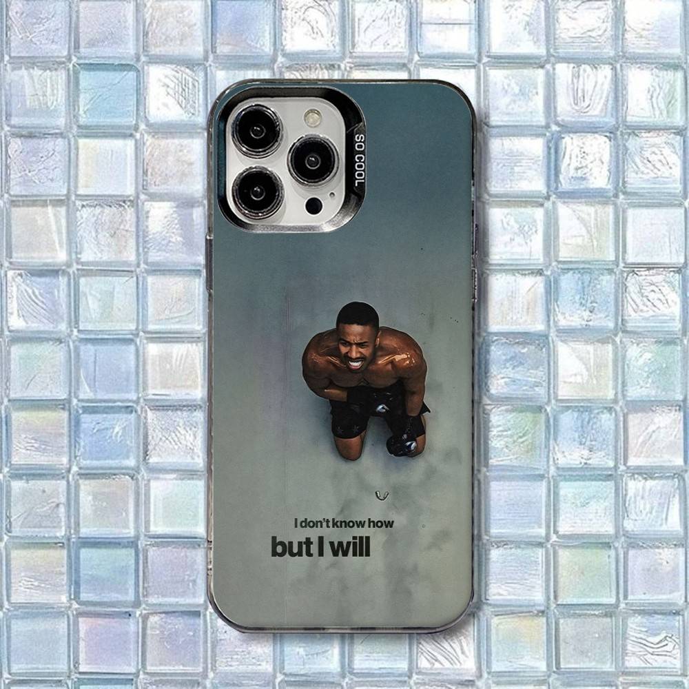 

C-Creed Movie Boxing pg Phone Case For iPhone 17,16,15,14,13,12,11,Air,X,XR,Pro,Max,Plus IMD Silver Shell iPhone12PROMAX
