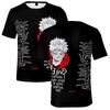 T-shirt Jujutsu Kaisen da Donna e Uomo Anime Stampate Girocollo Oversize Manica Corta Moda Abbigliamento Uomo Streetwear