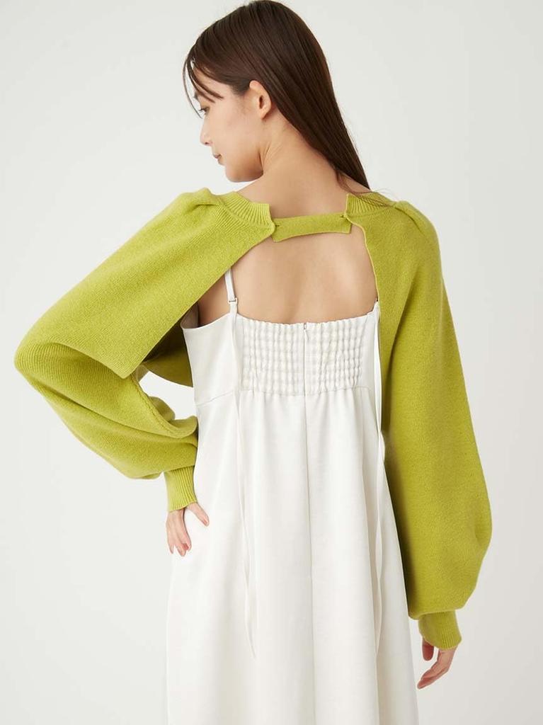 FRAY I.D. Women's 2-Way Short Knit Top, FWNT244230, Lime