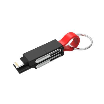 Tuna Communication and Charging G.WORKER Καλώδιο 6-σε-1 Τύπου Λουράκι, Μαύρο/Κόκκινο