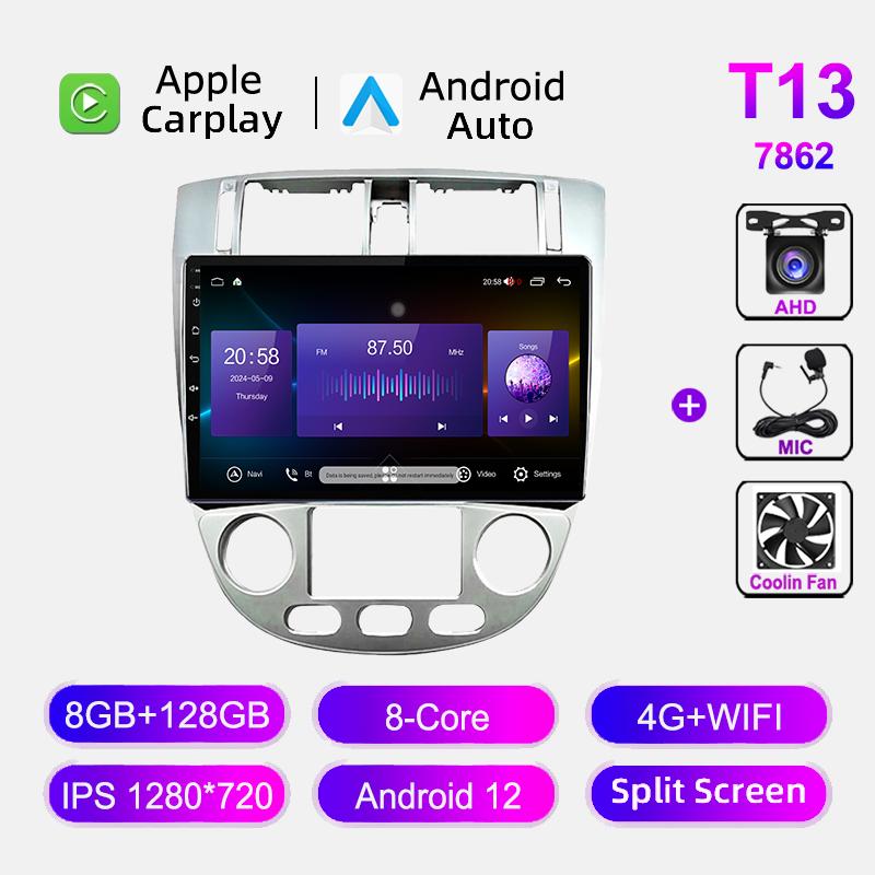Android 12 Carplay For Buick Excelle HRV 2004-2013 Chevrolet Lacetti J200 Car Radio Multimedia Player Navigation GPS Head Unit