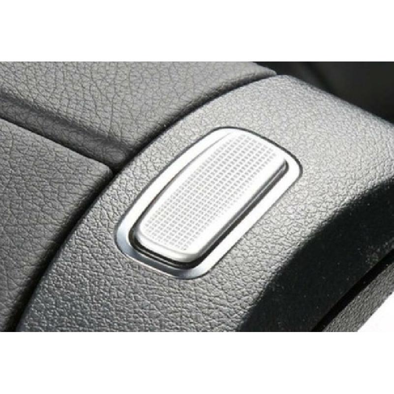 For Benz GLB - Aluminum Silver Console Armrest Box Button Cover Sticker