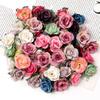 10/20Pcs 3.5cm Mini Rose Artificial Flowers Heads for Home Decor Garden Wedding Decoration Fake Flowers DIY Craft Accessories