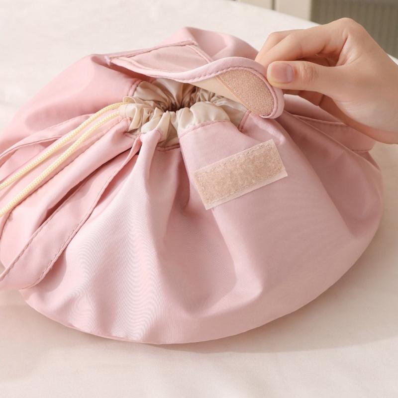 1pc Luxury Cosmetic Bag-Large Capacity,Portable Travel Organizer with Golden-Tone Zippers,Durable Fabric for Toiletries&Essentials,Cosmetic Travel Bag