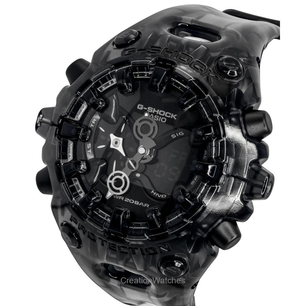 Casio G-Shock Resin Strap Analog Digital Black Dial Quartz GA-V01SKE-8A 200M Men's Watch