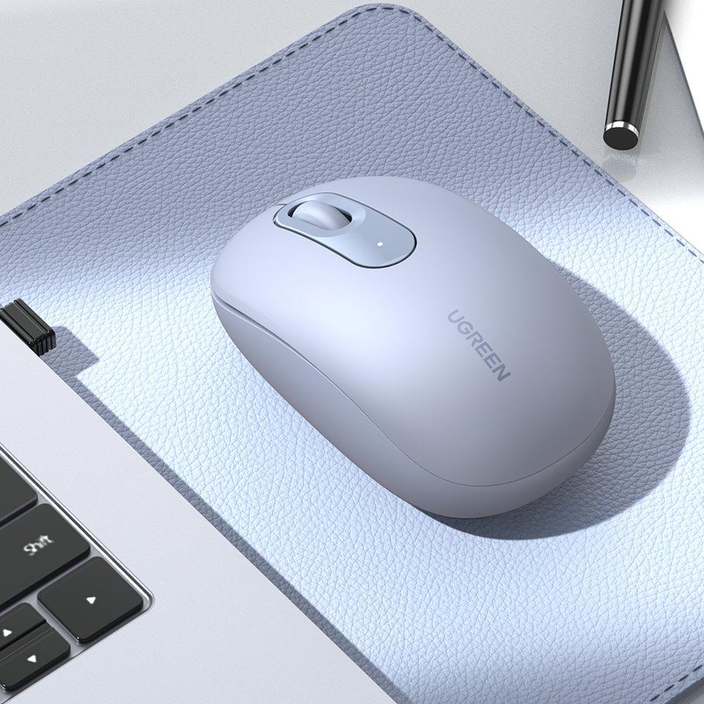 Ugreen MU105 Ergonomic 2.4GHz Wireless Mouse - Stylish Blue Finish