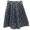 Ozone Community Made In Japan Total Logo Midi Length Flare Denim Skirt Women Used