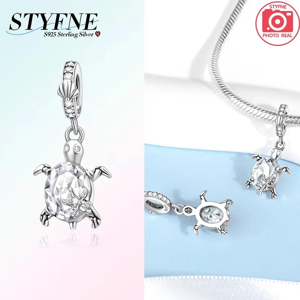 Glittering Copper Colorful Star Turtle Charm Fit Original Bracelet Women Necklace Jewelry Gift Copper Charm Beads