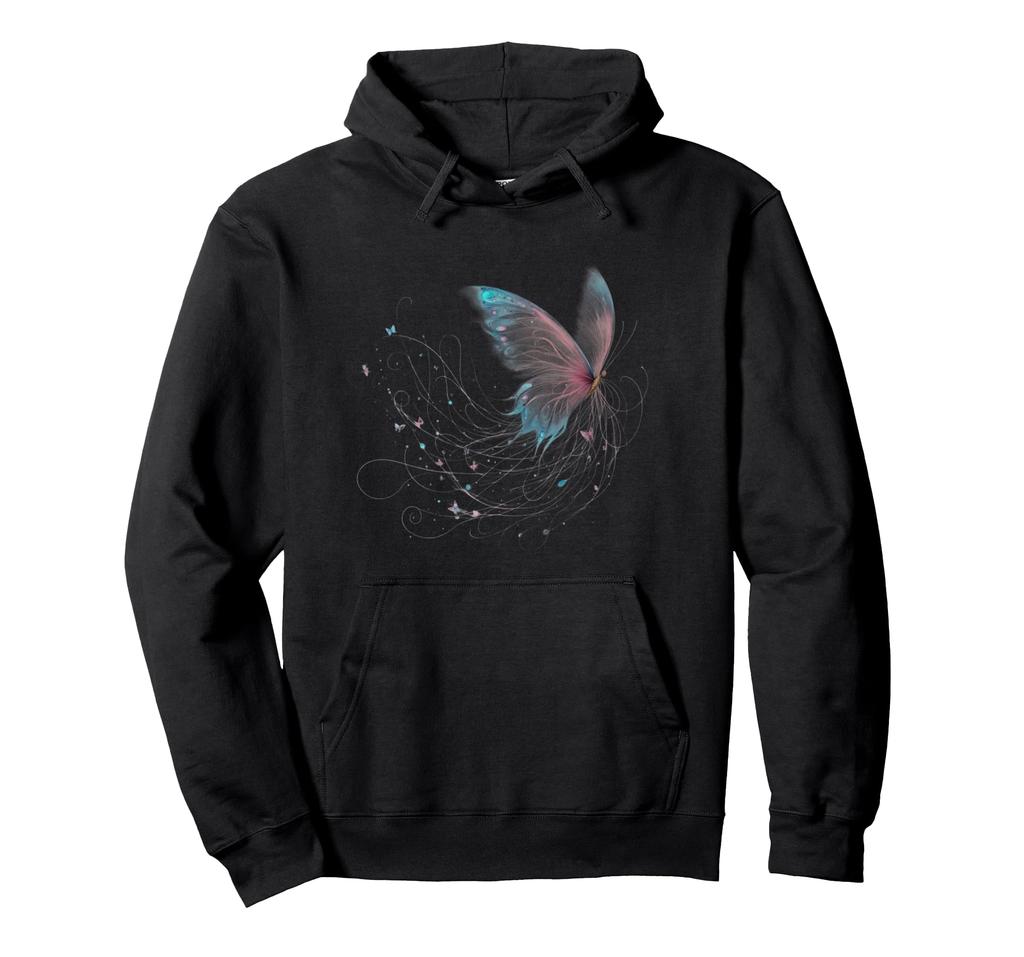 Whimsical Pastel Butterfly Dreamy Fantasy Butterfly Fairy Hoodie