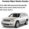 68260443AA Premium Wiper Washer Nozzles Fit for 2005- Jeep Grand Cherokee WK WK2 WL Windshield Washer Fluid Jet Nozzle | Easy to tall | 2 Pack, Ref