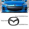 Plastic Car Front Trunk Emblem for Mazda 3 Logo Steering Wheel Badge 3D Body Replaced Sticker Rear Tail Refitting Decoration GF2