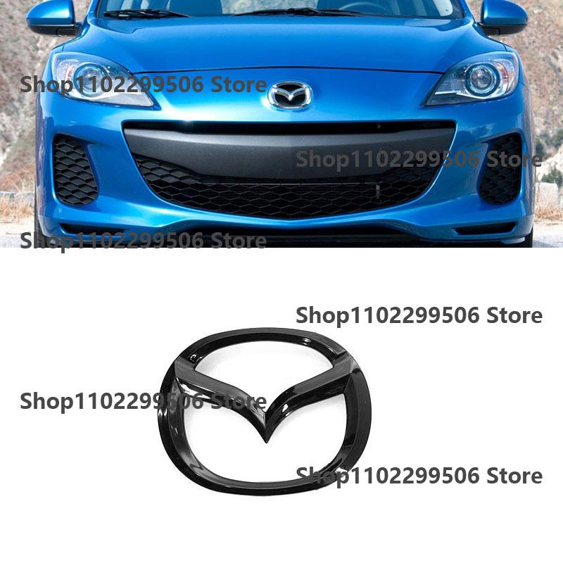 Plastic Car Front Trunk Emblem for Mazda 3 Logo Steering Wheel Badge 3D Body Replaced Sticker Rear Tail Refitting Decoration GF2