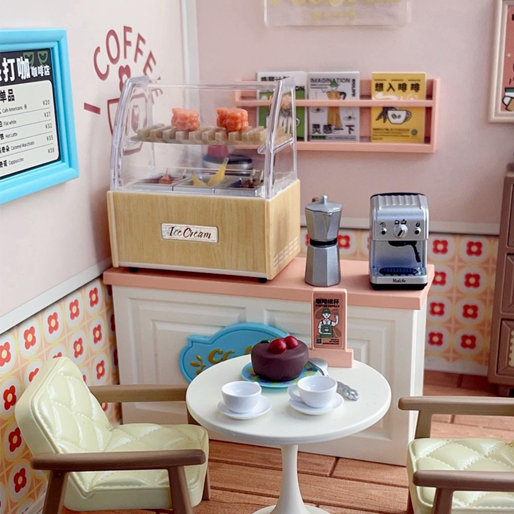 1Pc Mini Oden Cake Cabinet Scale Model Dollhouse Mini Display Cabinet Simulation Models Diy Home Decor 1Pc Mini Oden Cake Cabin