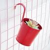 Hanging Bucket  Hook Flower Pot Tin Art Hanging Pot Hanging Hanging Color Decorative Wall Hanging Metal Hanging Pot Flower Pot